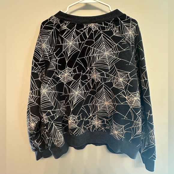 Wildfox Black & White Spiderweb Sweater Small - Picture 4 of 5